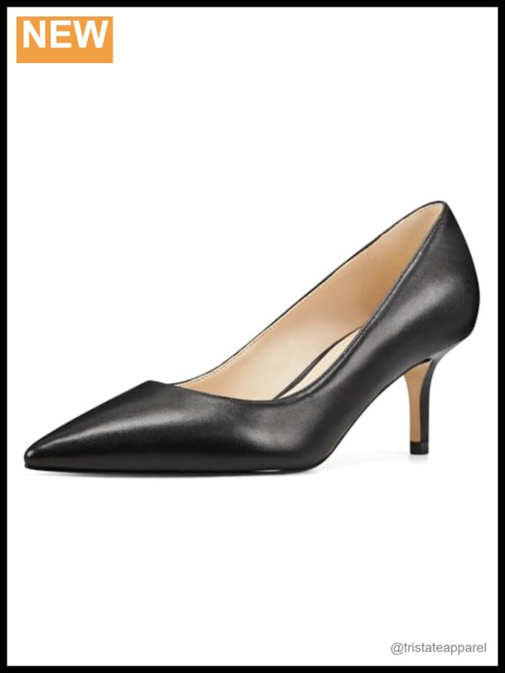 Nine West Arlene Kitten Heel Pointed Toe Slip On Pump